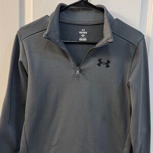 Under Armour Boy’s Gray Quarter-Zip Jacket